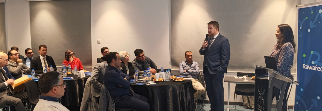 La caravane Rawafed+ × BEI : le financement de la relance économique à la rencontre des régions