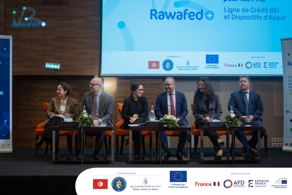 Rawafed+ et la Banque Européenne d’Investissement présentent à Tunis la ligne de crédit « Tunisie – Relance Économique » et le mécanisme de prime d’investissement